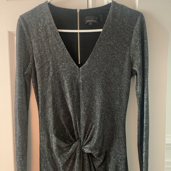 $189 NEW Ted Baker London Dress Cocktail Long Sleeve Sheath Zippered Back - Picture 4 of 17